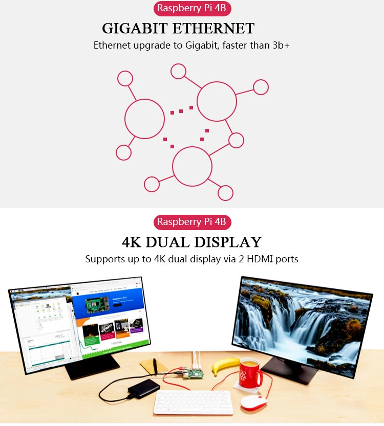 100% Original Raspberry Pi 4 Model B 4GB